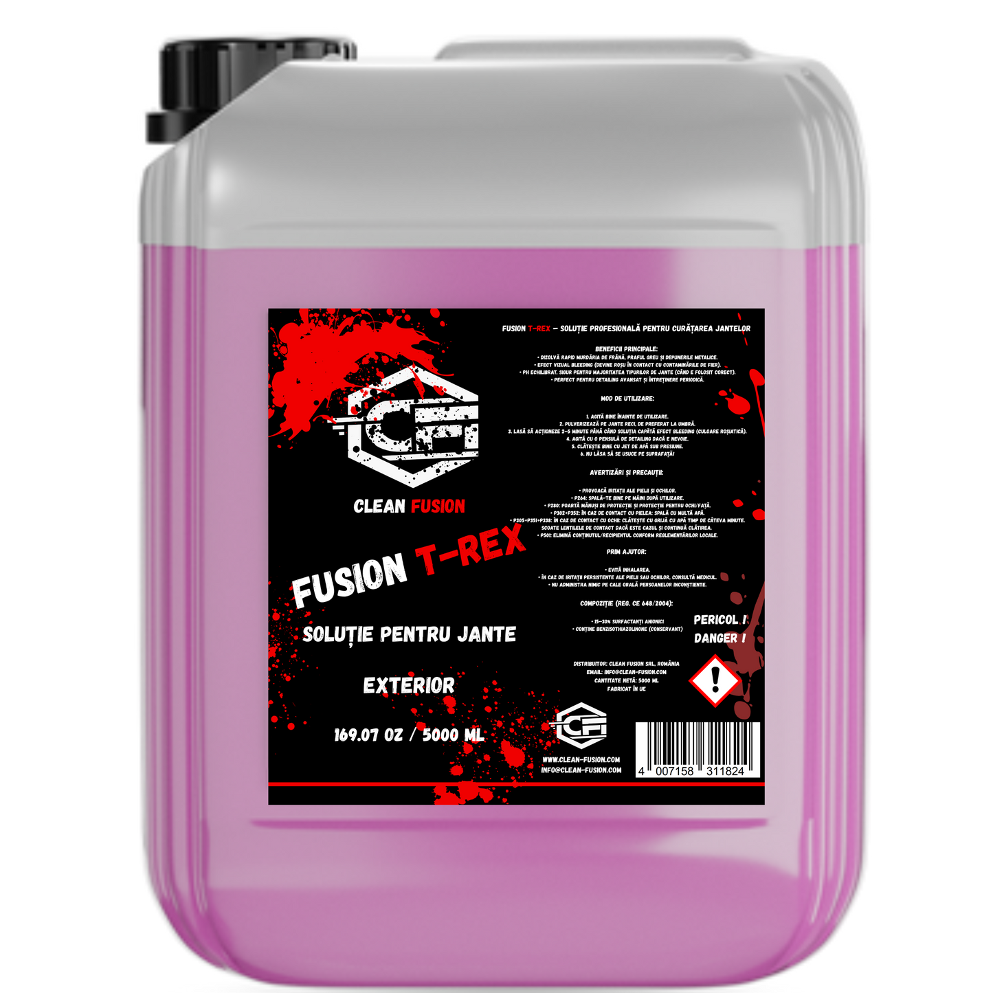 Fusion T-Rex 5L - Felnitisztító folyadék vérzésgátló hatással