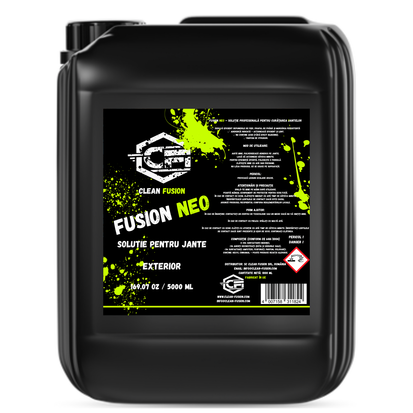 Soluție curățare jante auto Clean Fusion