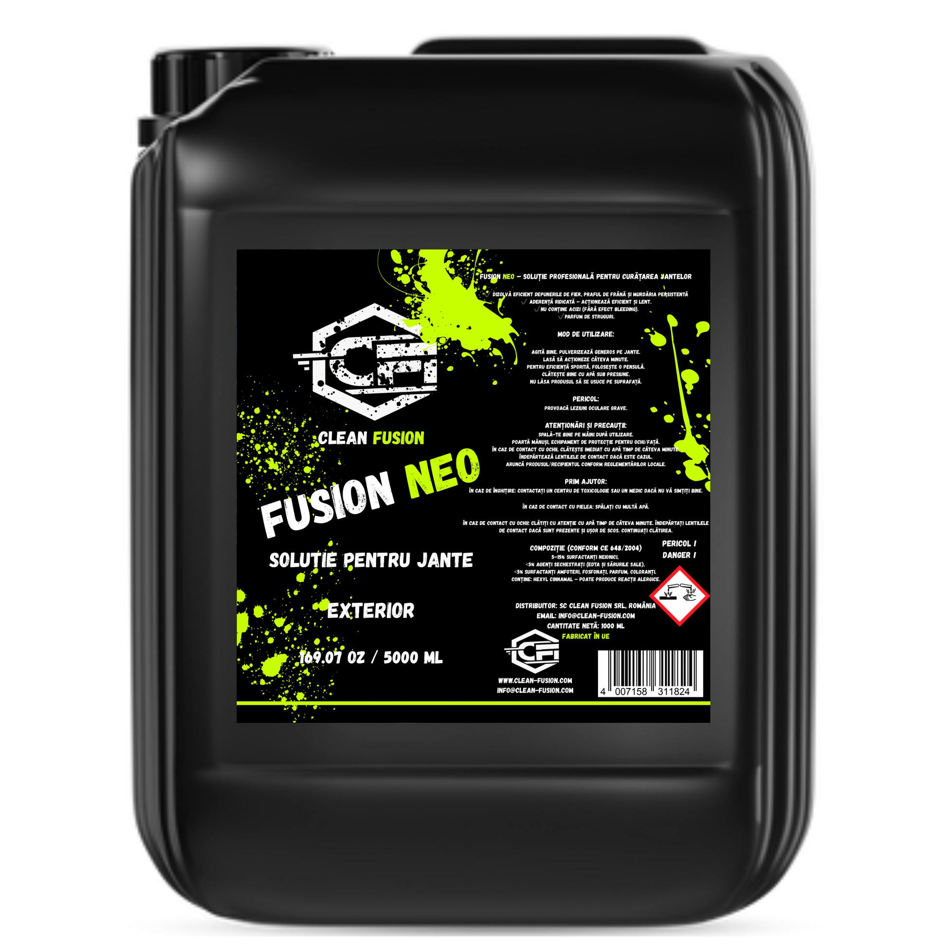 Soluție curățare jante auto Clean Fusion